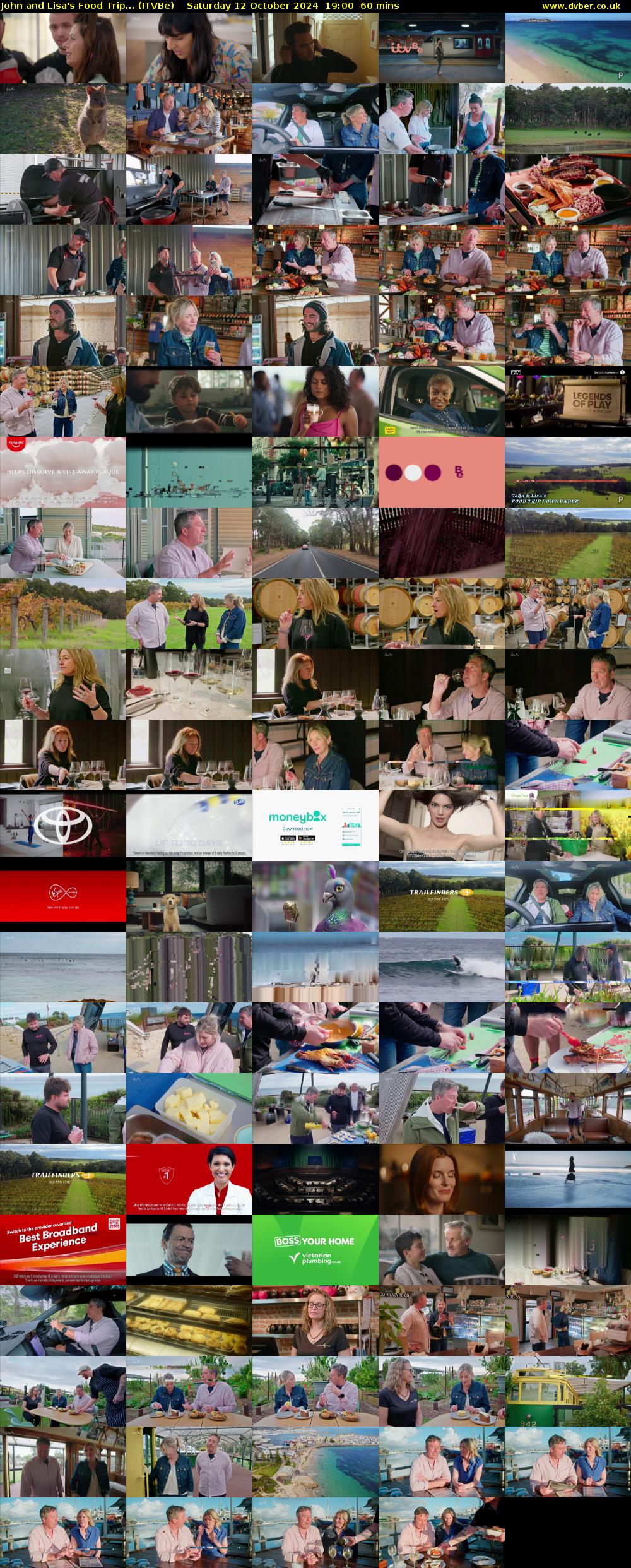 John and Lisa's Food Trip... (ITVBe) Saturday 12 October 2024 19:00 - 20:00