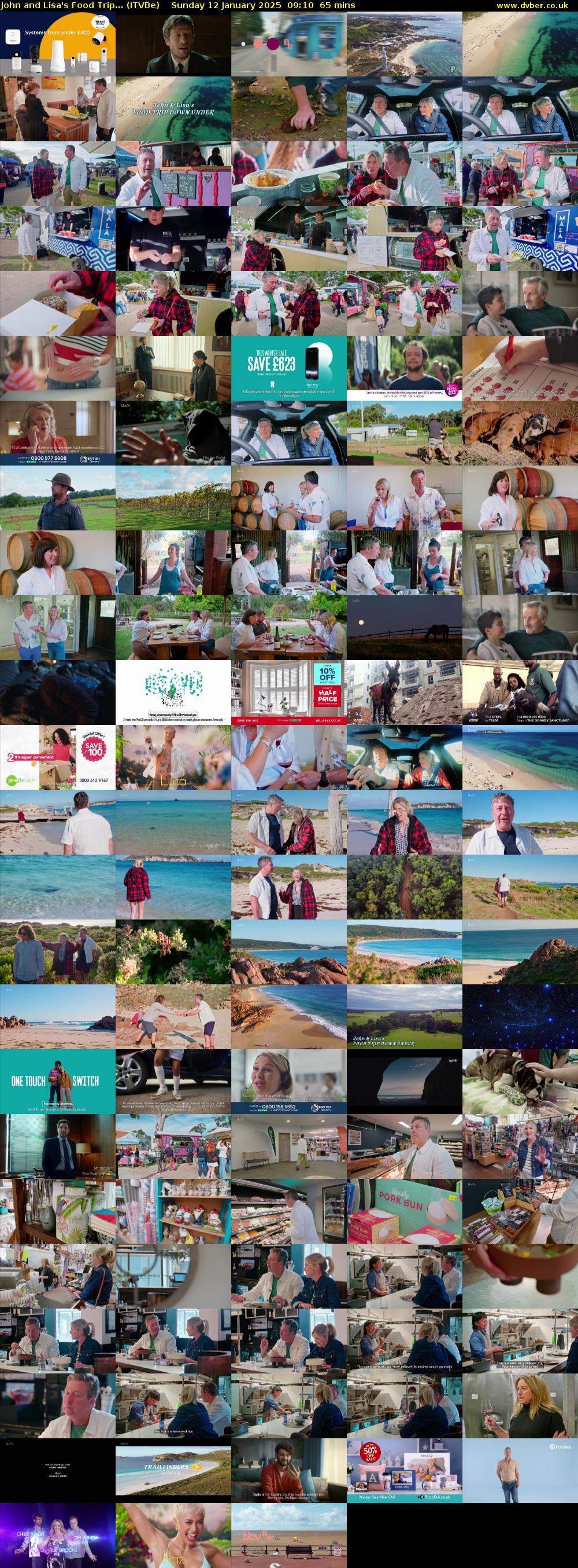 John and Lisa's Food Trip... (ITVBe) Sunday 12 January 2025 09:10 - 10:15