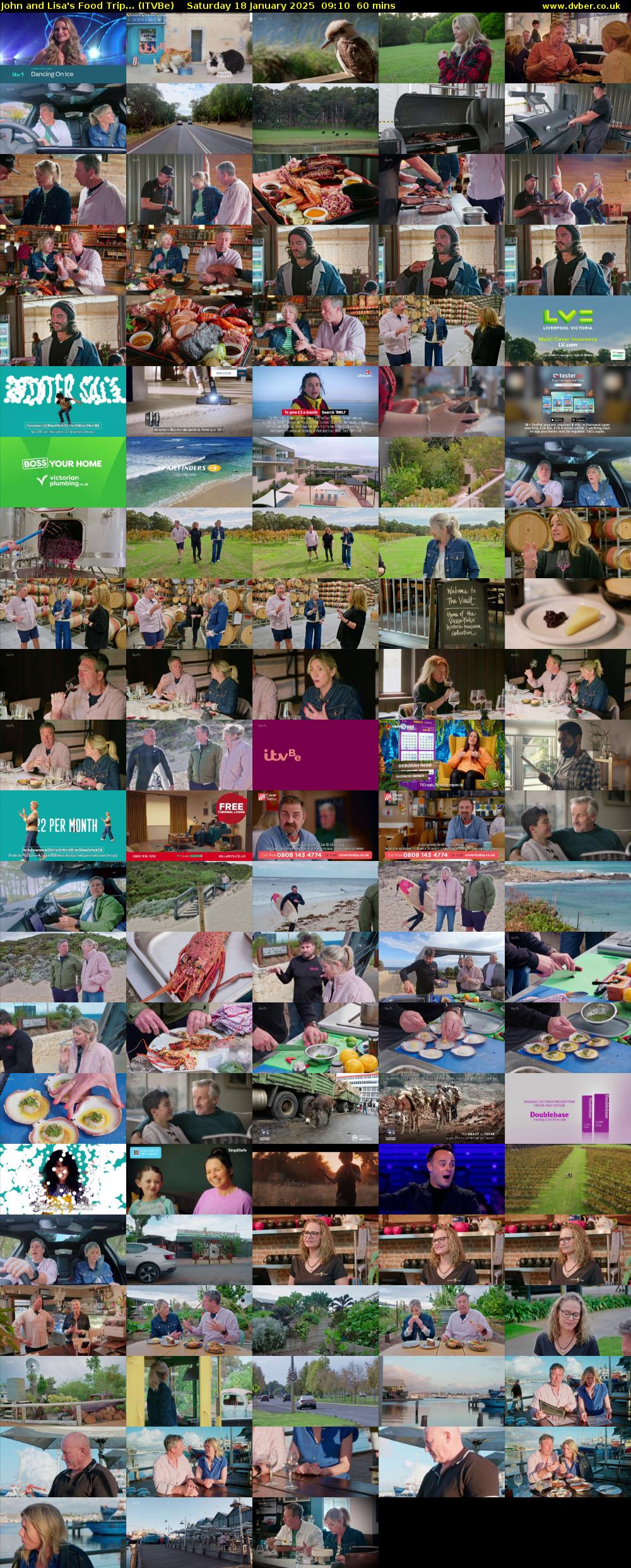 John and Lisa's Food Trip... (ITVBe) Saturday 18 January 2025 09:10 - 10:10