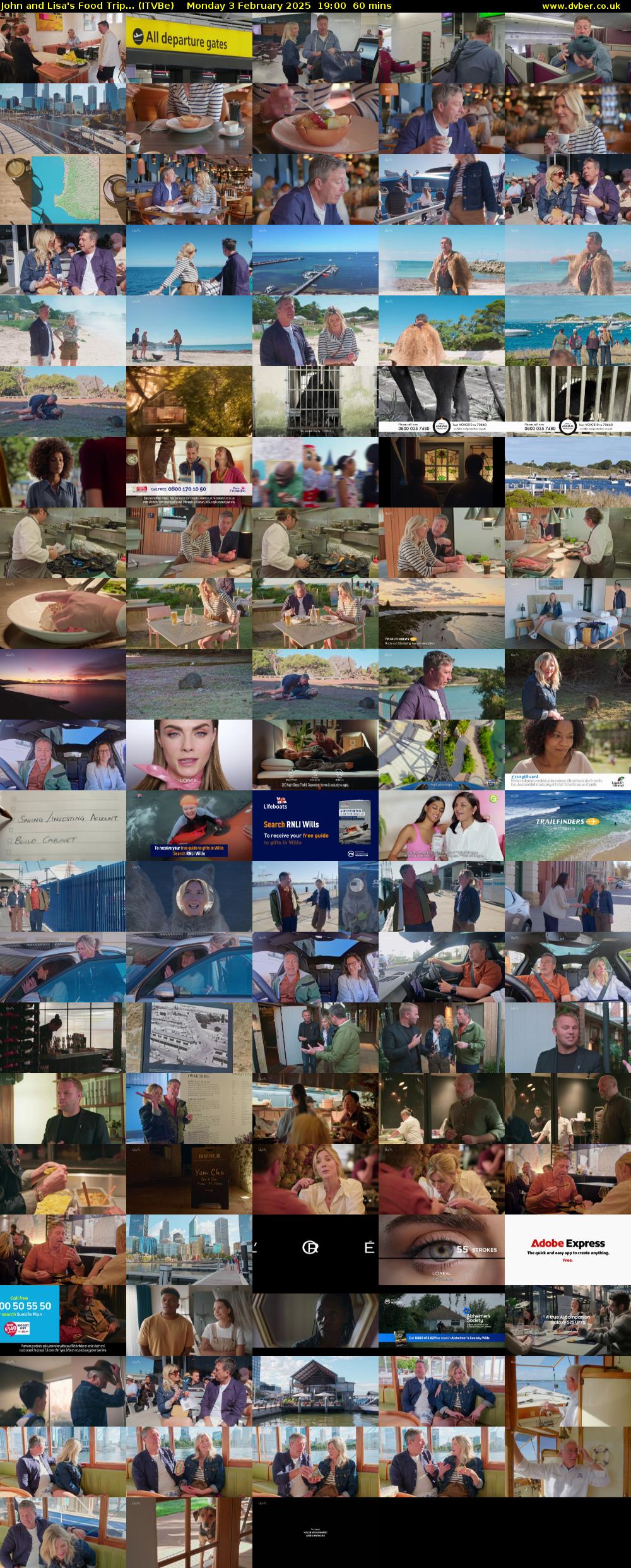 John and Lisa's Food Trip... (ITVBe) Monday 3 February 2025 19:00 - 20:00