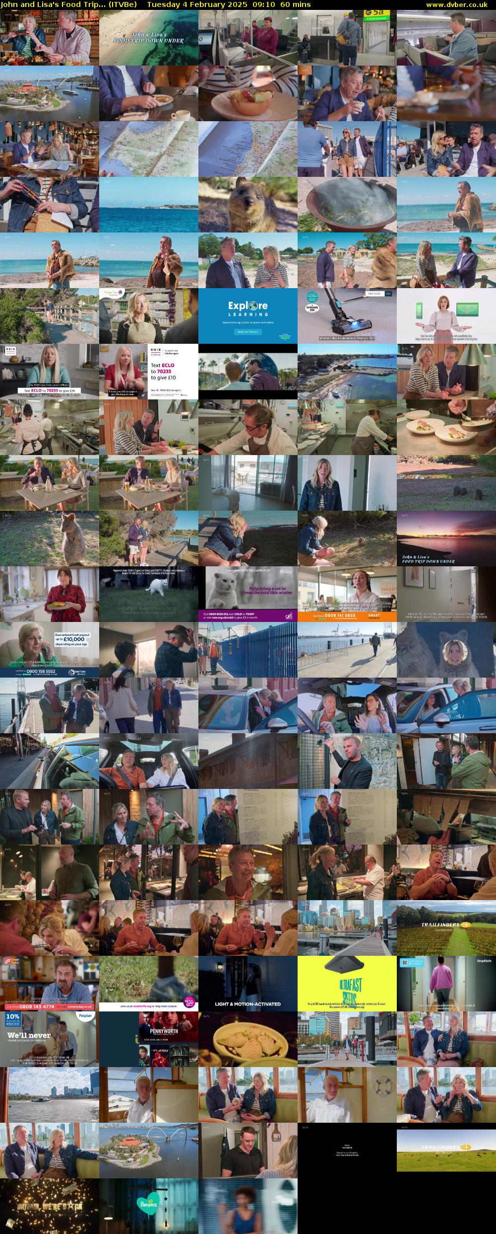 John and Lisa's Food Trip... (ITVBe) Tuesday 4 February 2025 09:10 - 10:10