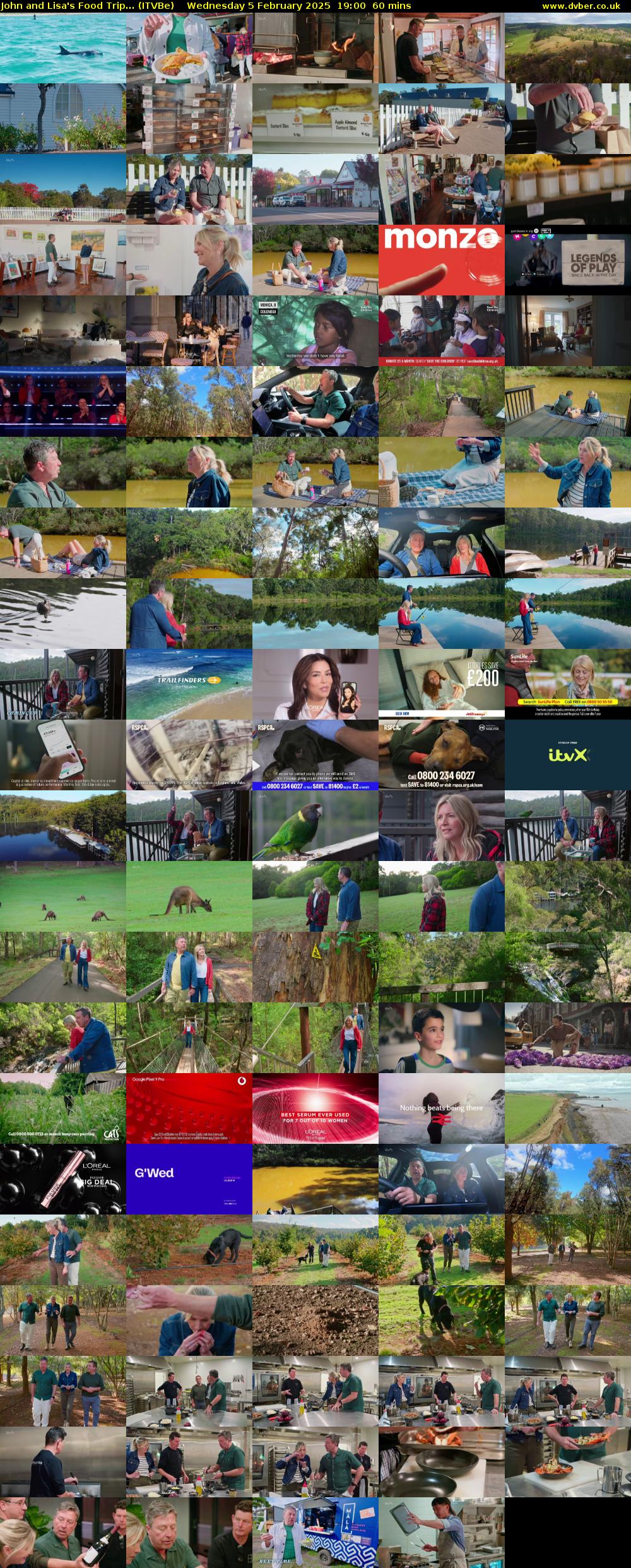 John and Lisa's Food Trip... (ITVBe) Wednesday 5 February 2025 19:00 - 20:00