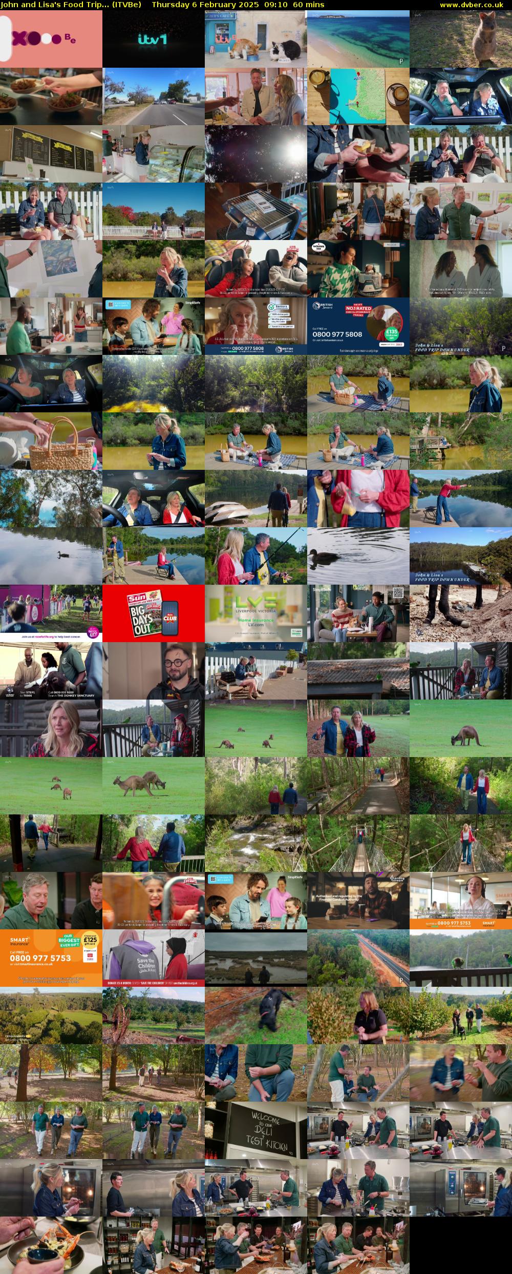 John and Lisa's Food Trip... (ITVBe) Thursday 6 February 2025 09:10 - 10:10