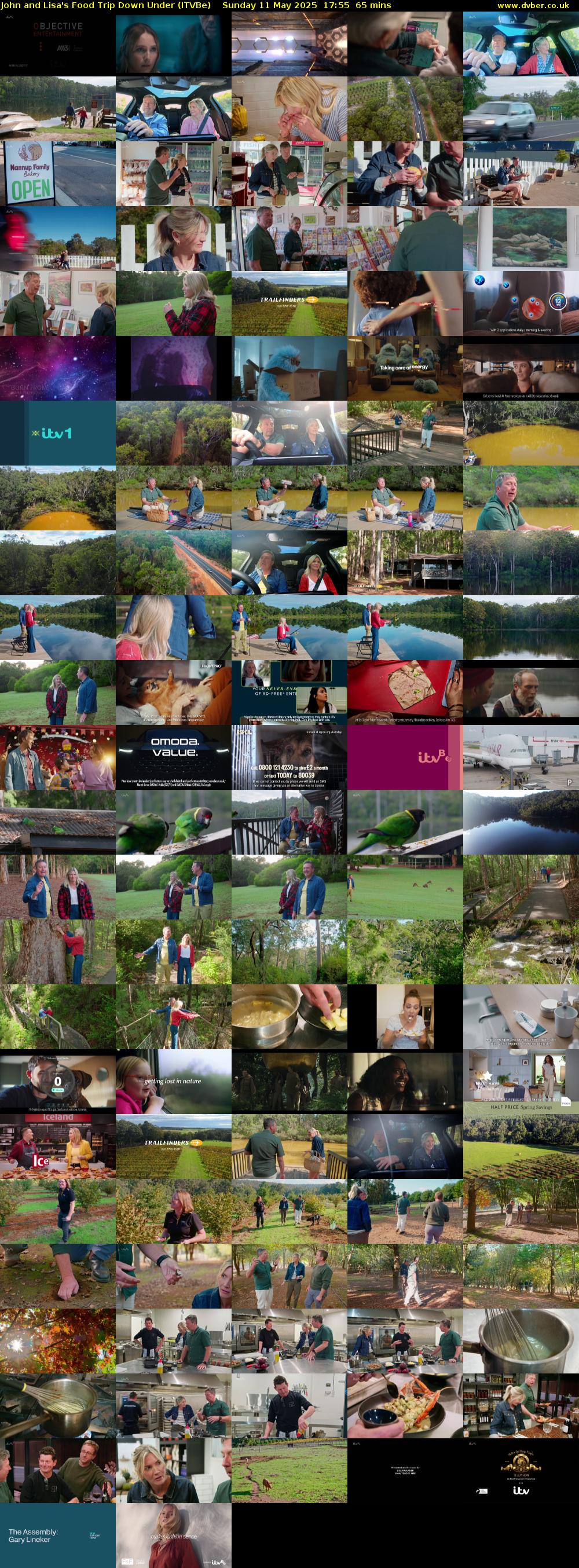 John and Lisa's Food Trip Down Under (ITVBe) Sunday 11 May 2025 17:55 - 19:00