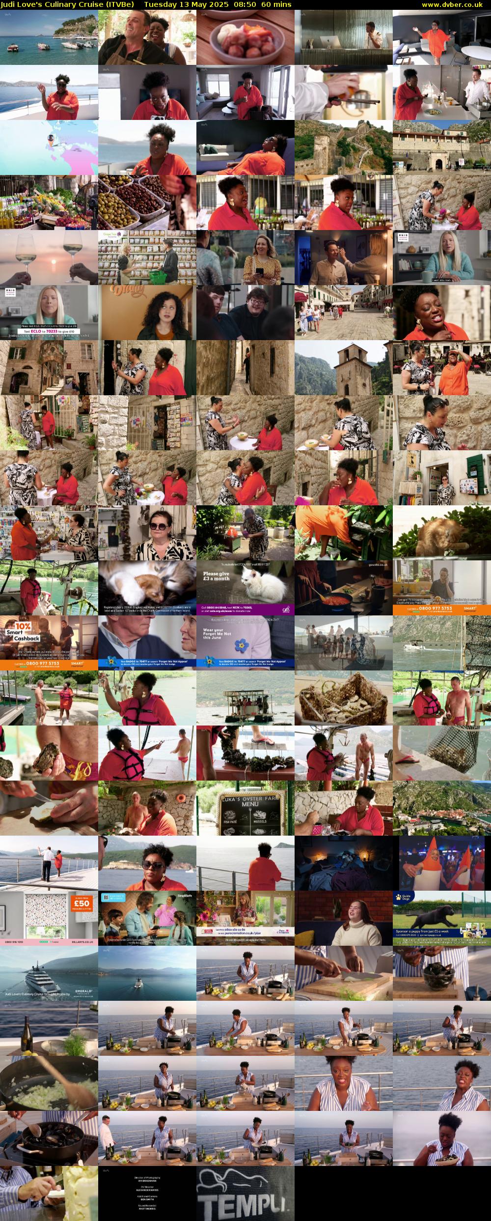 Judi Love's Culinary Cruise (ITVBe) Tuesday 13 May 2025 08:50 - 09:50