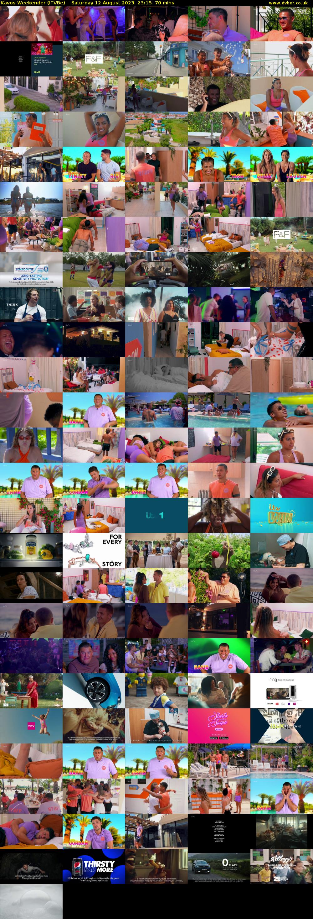 Kavos Weekender (ITVBe) Saturday 12 August 2023 23:15 - 00:25
