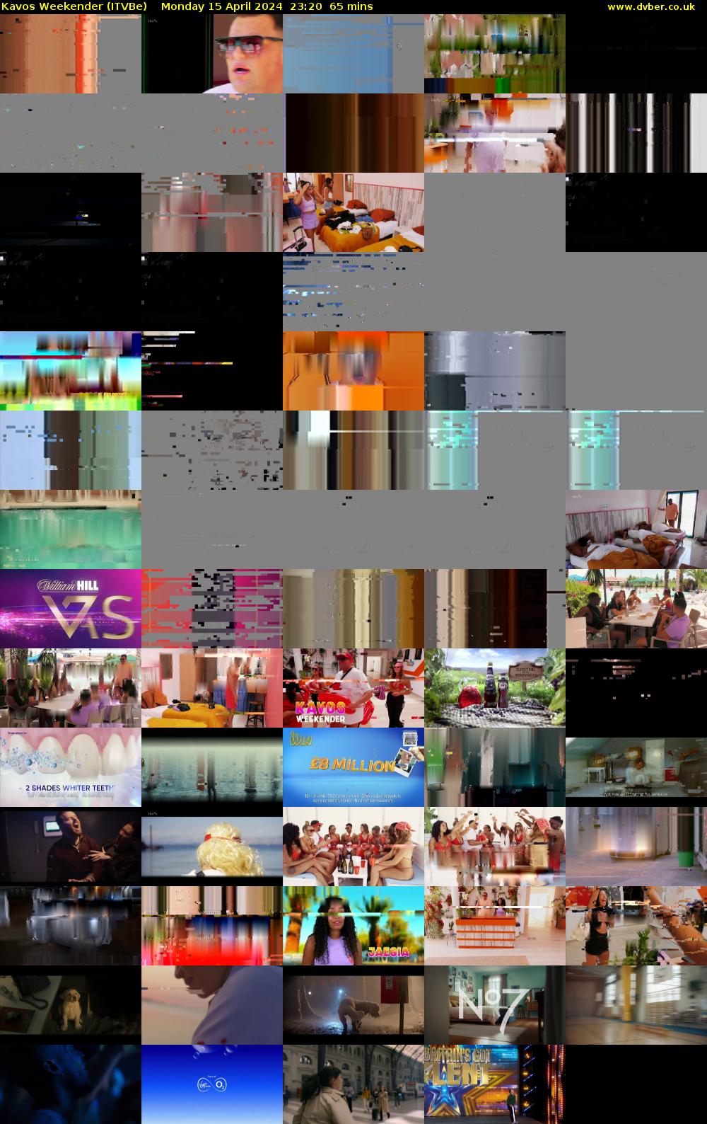 Kavos Weekender (ITVBe) Monday 15 April 2024 23:20 - 00:25