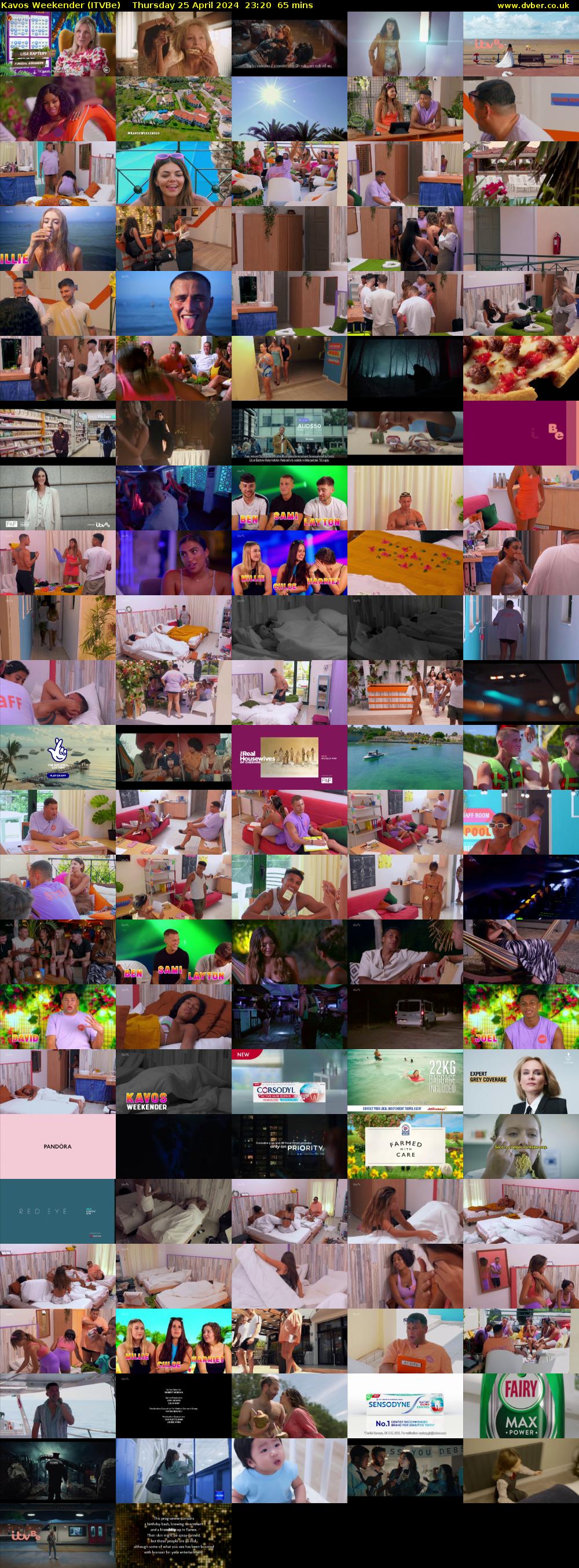 Kavos Weekender (ITVBe) Thursday 25 April 2024 23:20 - 00:25