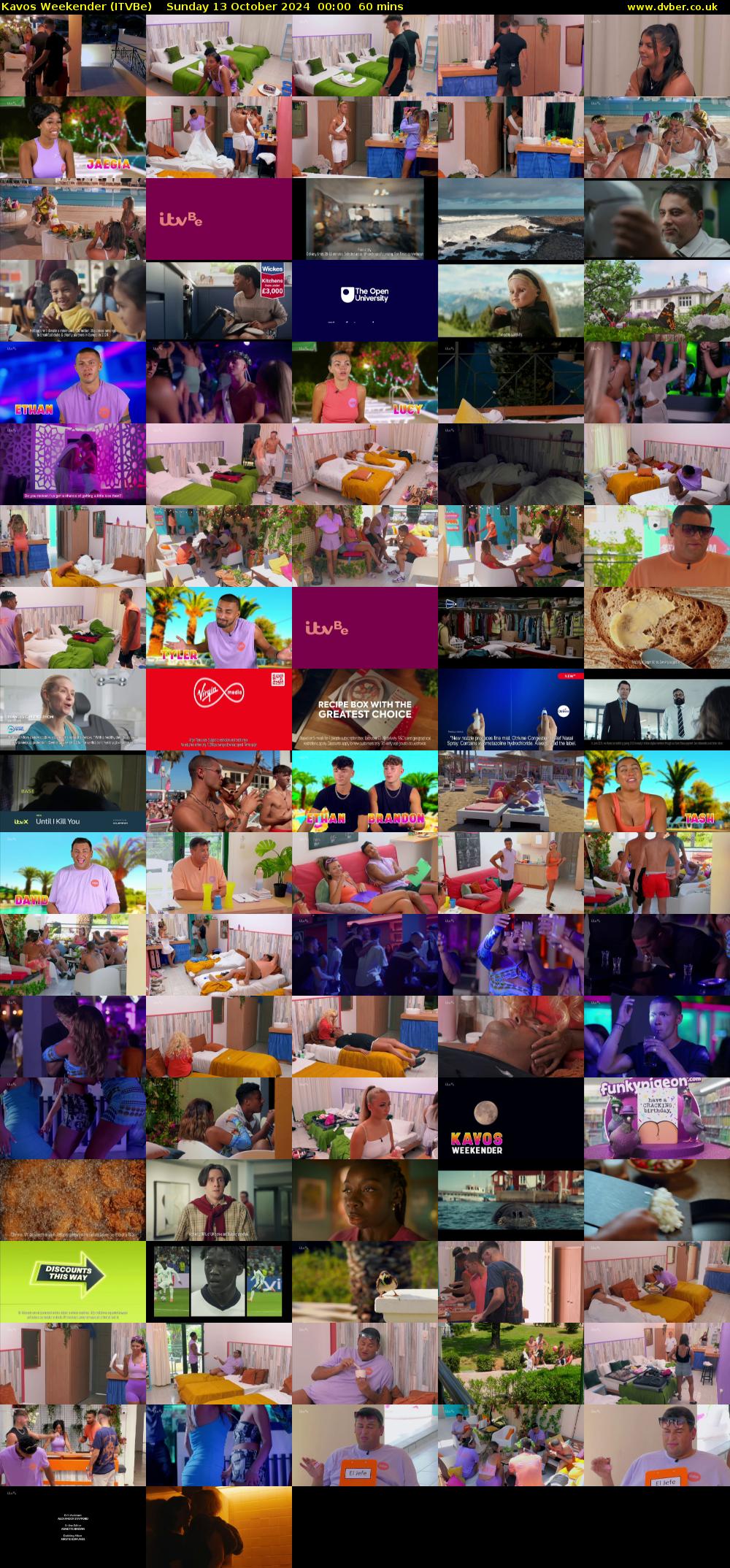 Kavos Weekender (ITVBe) Sunday 13 October 2024 00:00 - 01:00