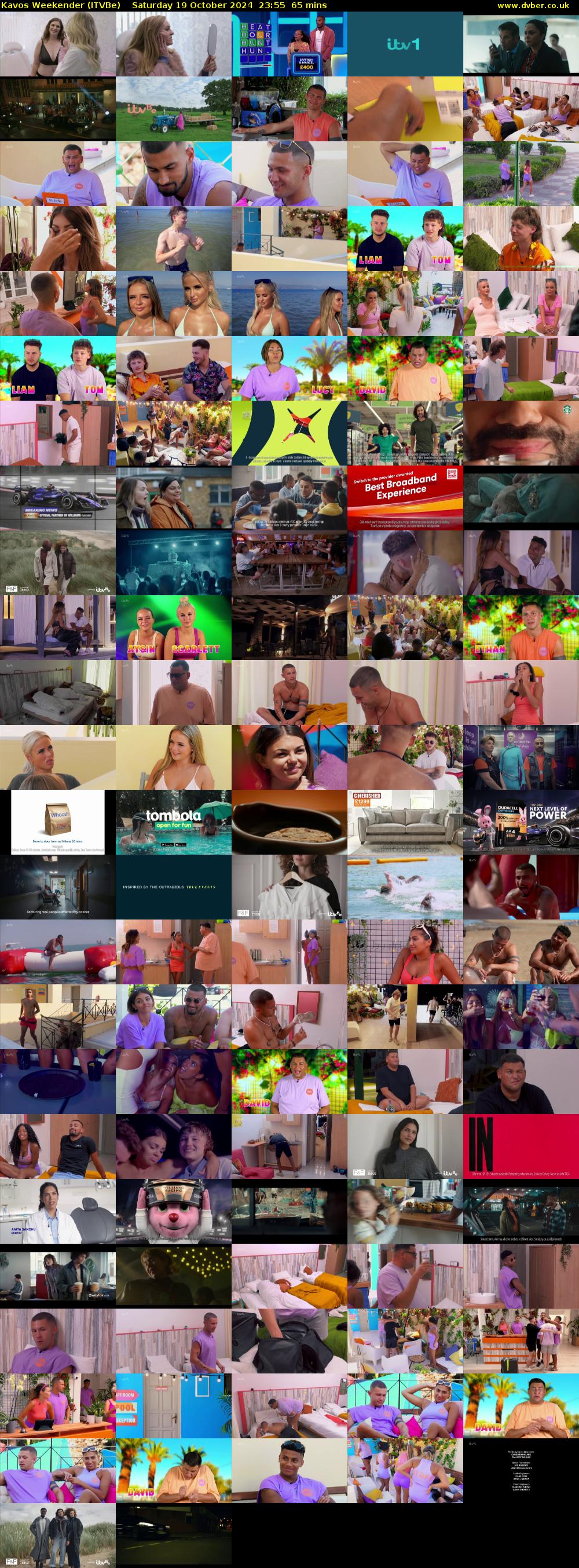Kavos Weekender (ITVBe) Saturday 19 October 2024 23:55 - 01:00