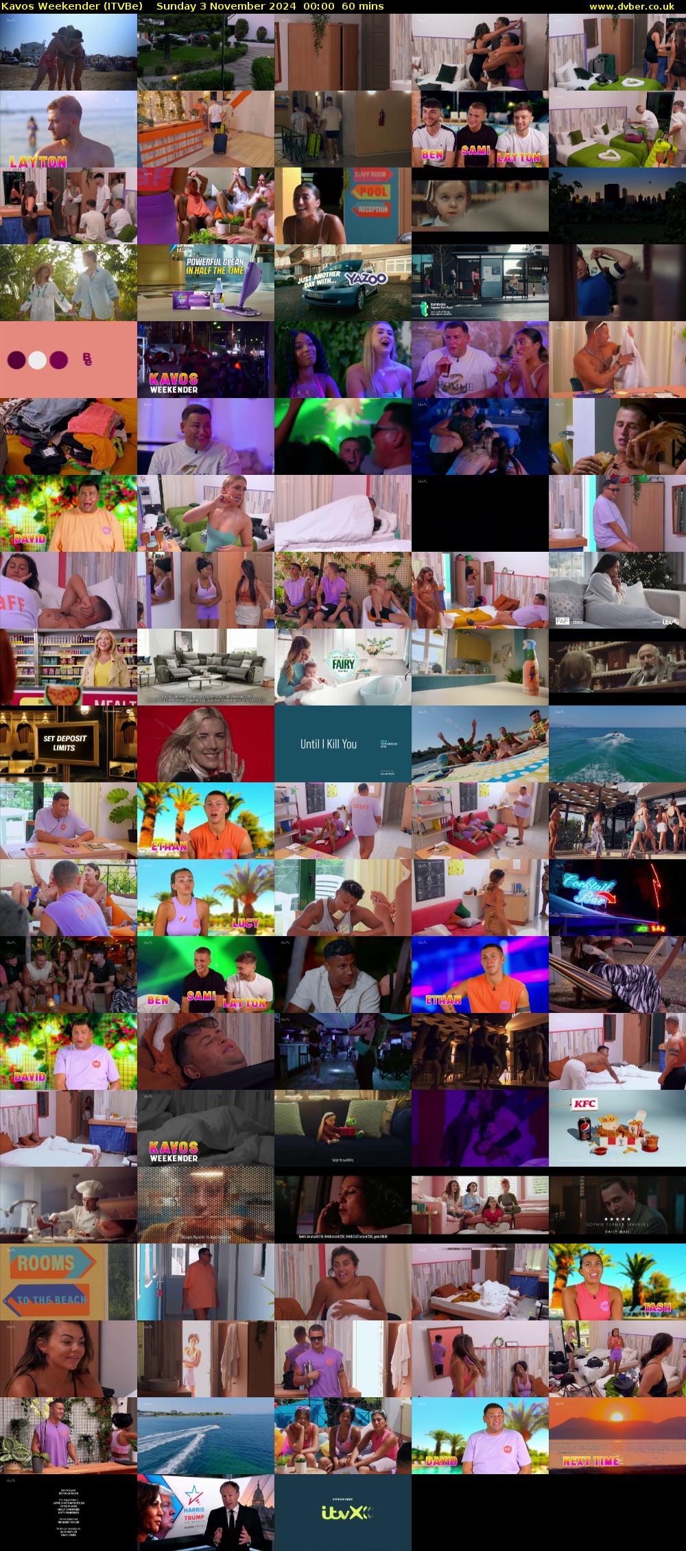 Kavos Weekender (ITVBe) Sunday 3 November 2024 00:00 - 01:00