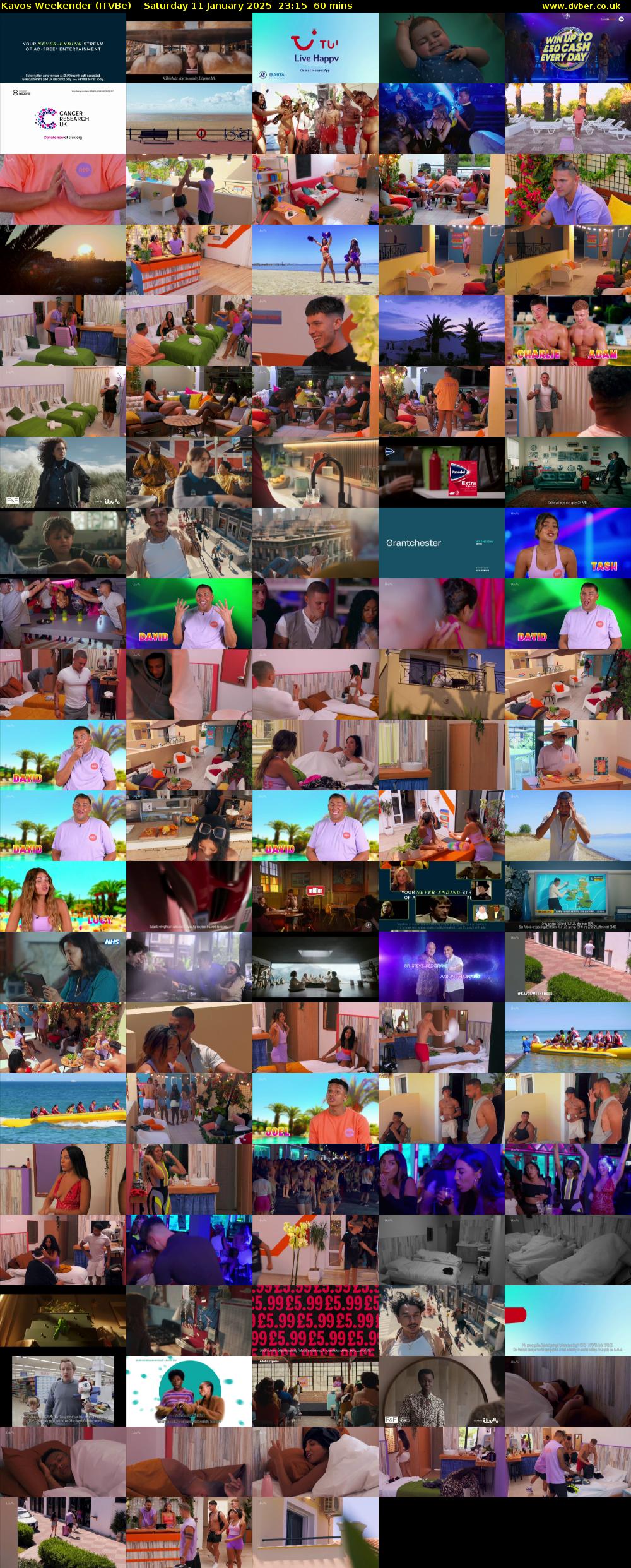 Kavos Weekender (ITVBe) Saturday 11 January 2025 23:15 - 00:15