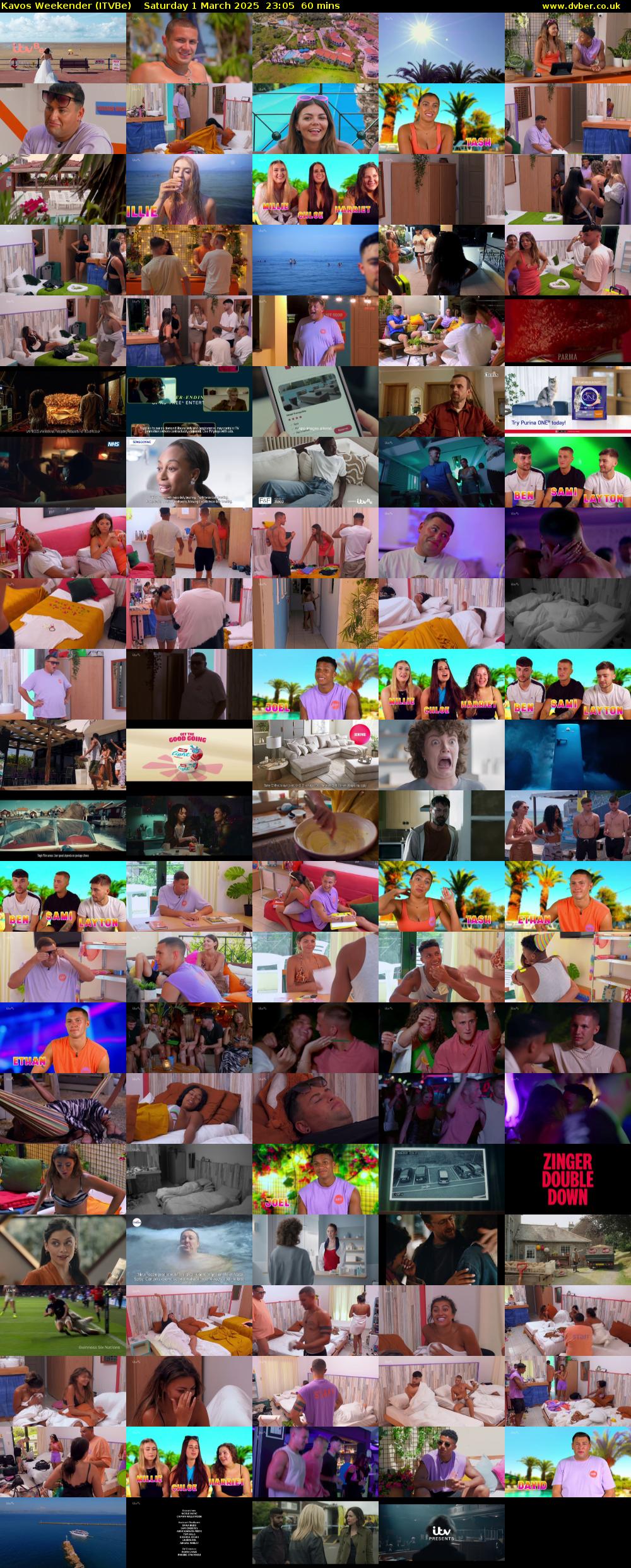 Kavos Weekender (ITVBe) Saturday 1 March 2025 23:05 - 00:05
