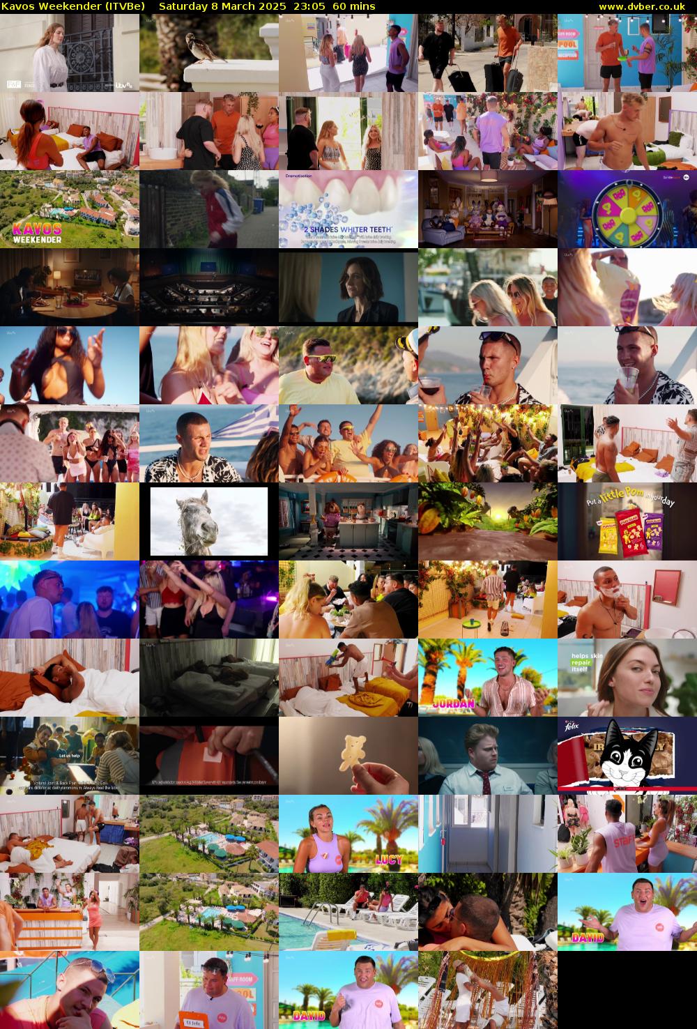Kavos Weekender (ITVBe) Saturday 8 March 2025 23:05 - 00:05