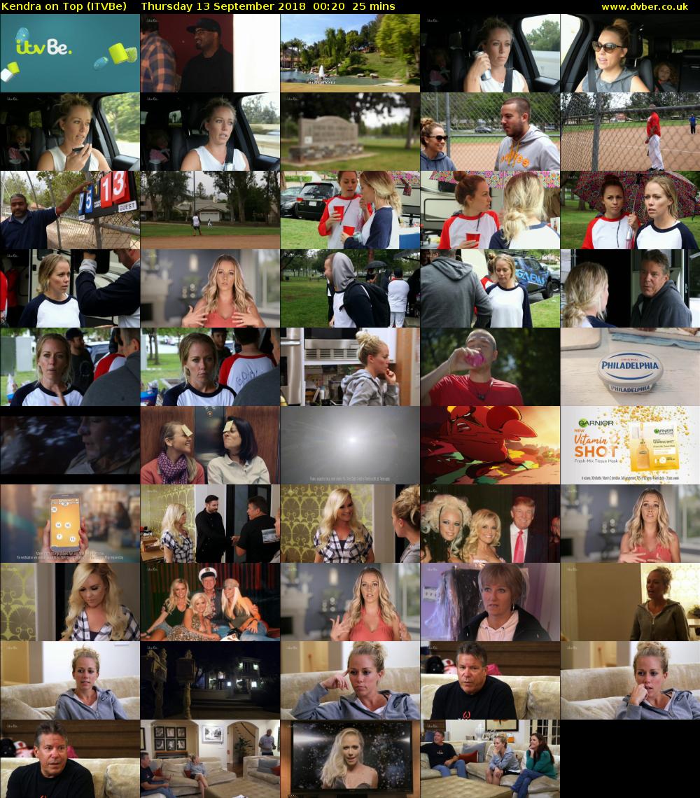 Kendra on Top (ITVBe) Thursday 13 September 2018 00:20 - 00:45