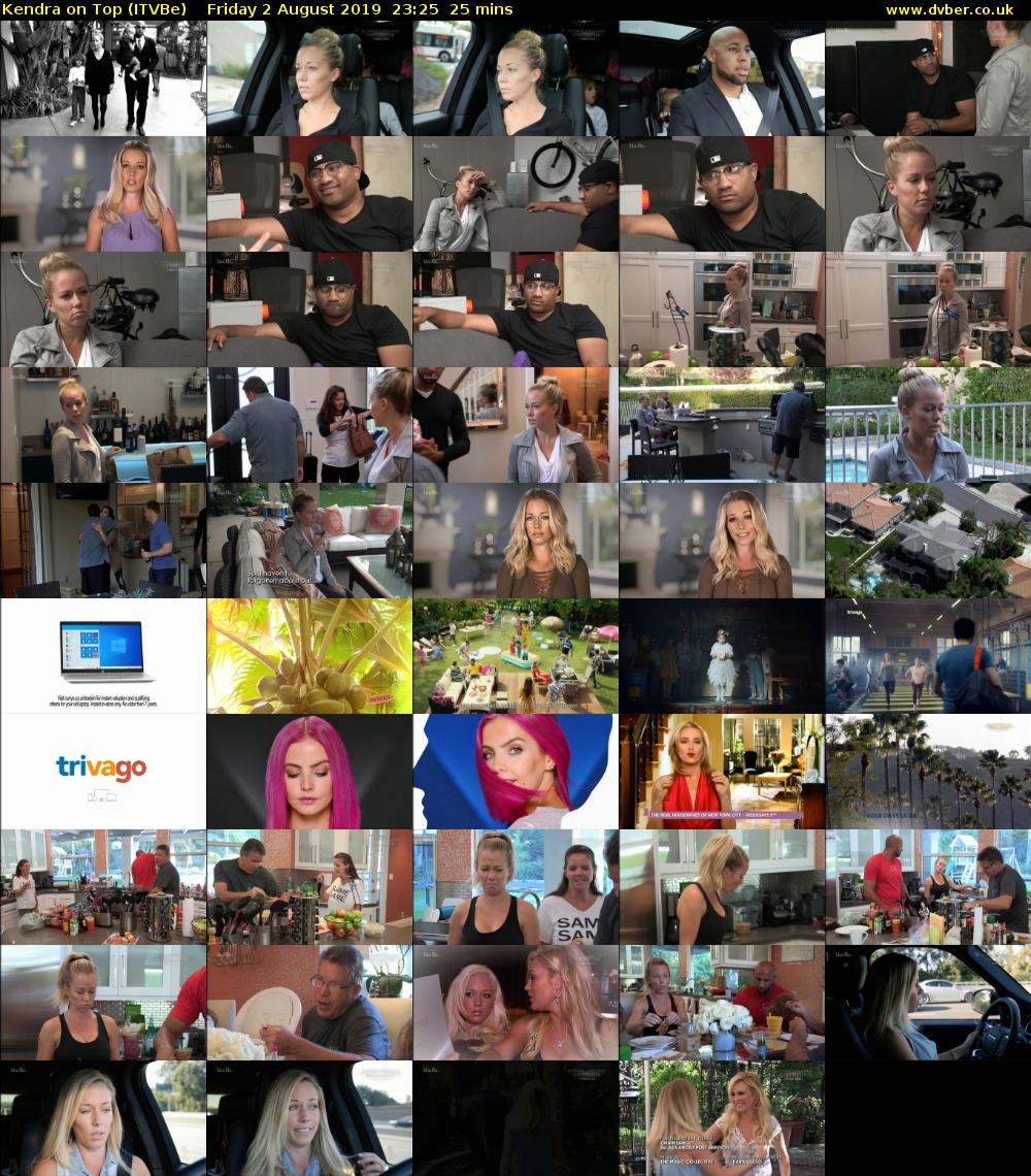 Kendra on Top (ITVBe) Friday 2 August 2019 23:25 - 23:50
