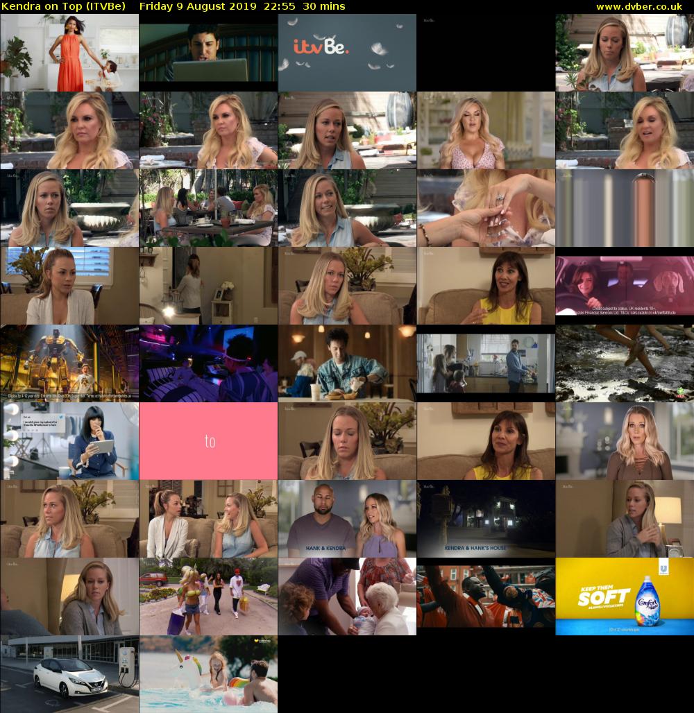 Kendra on Top (ITVBe) Friday 9 August 2019 22:55 - 23:25