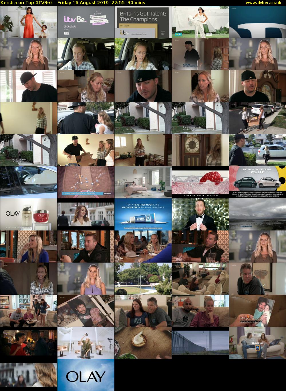 Kendra on Top (ITVBe) Friday 16 August 2019 22:55 - 23:25