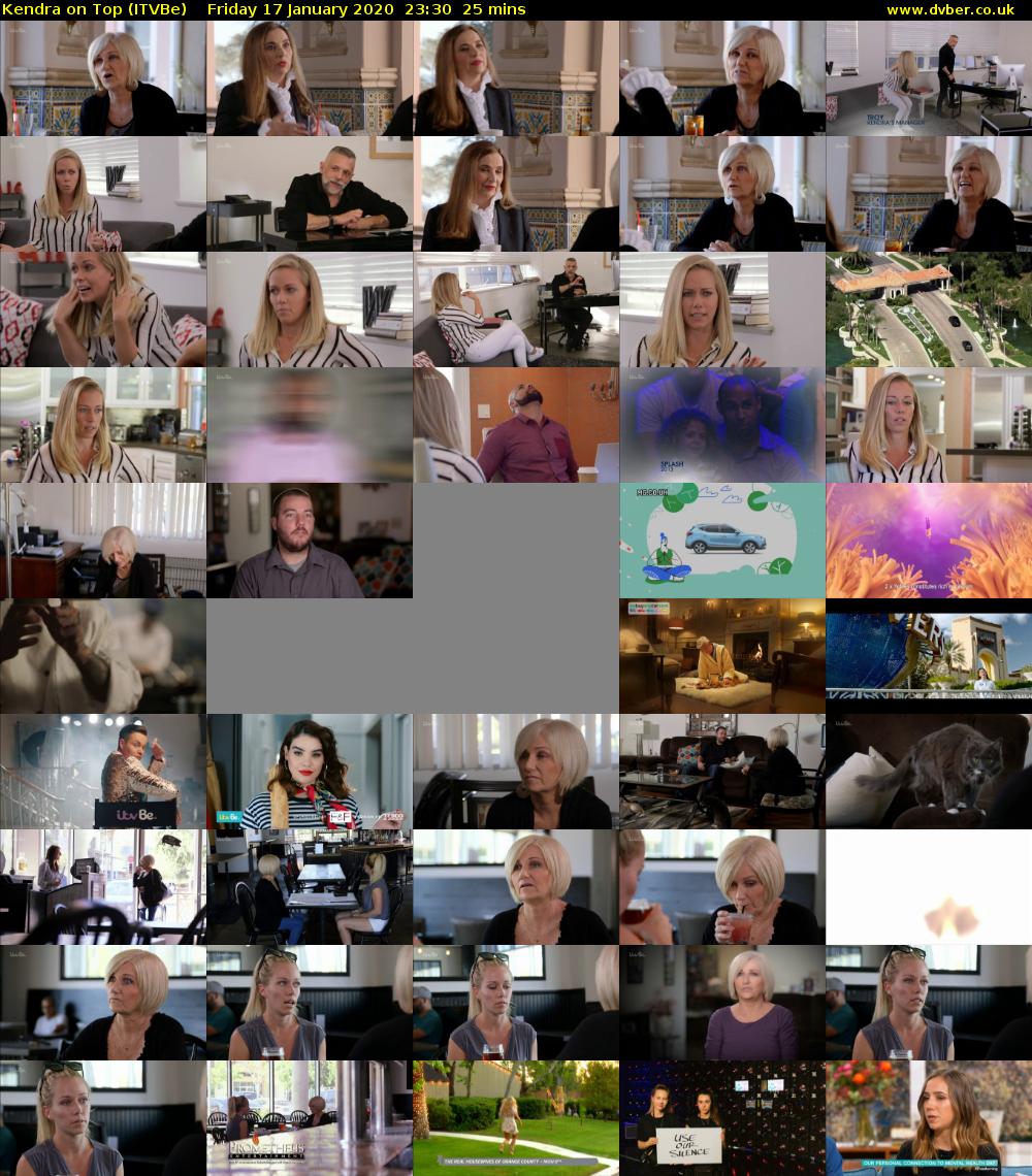 Kendra on Top (ITVBe) Friday 17 January 2020 23:30 - 23:55