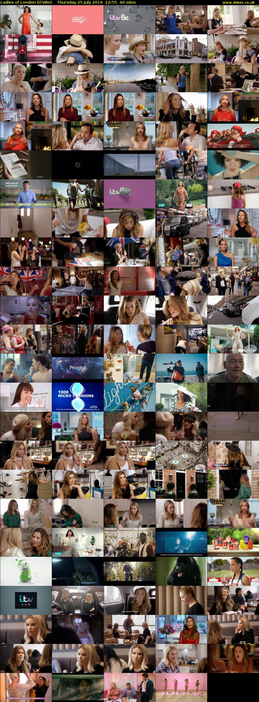 Ladies of London (ITVBe) Thursday 25 July 2019 22:55 - 23:55
