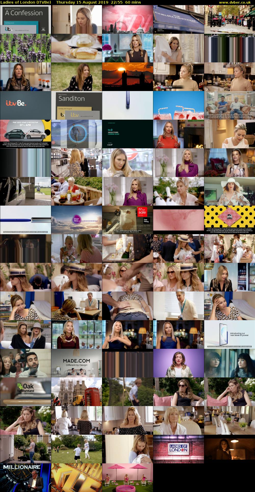 Ladies of London (ITVBe) Thursday 15 August 2019 22:55 - 23:55