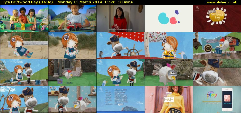 Lily's Driftwood Bay (ITVBe) Monday 11 March 2019 11:20 - 11:30