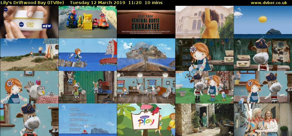 Lily's Driftwood Bay (ITVBe) Tuesday 12 March 2019 11:20 - 11:30