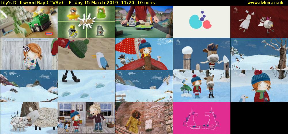Lily's Driftwood Bay (ITVBe) Friday 15 March 2019 11:20 - 11:30
