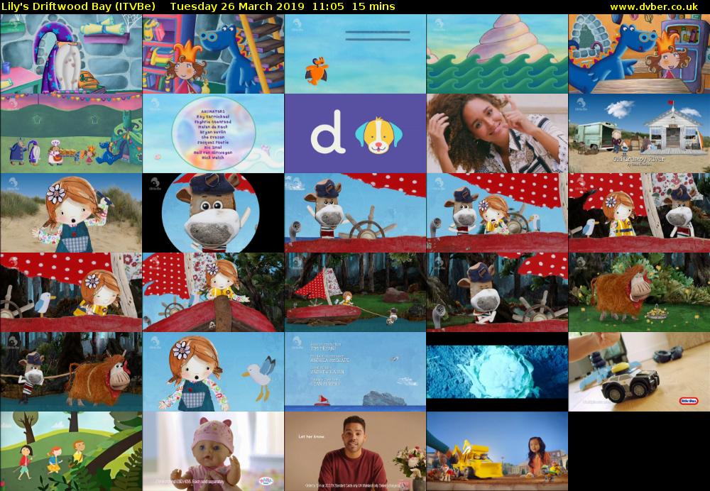 Lily's Driftwood Bay (ITVBe) Tuesday 26 March 2019 11:05 - 11:20