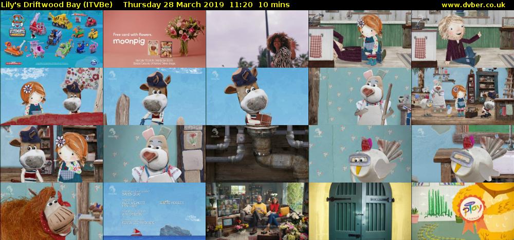 Lily's Driftwood Bay (ITVBe) Thursday 28 March 2019 11:20 - 11:30