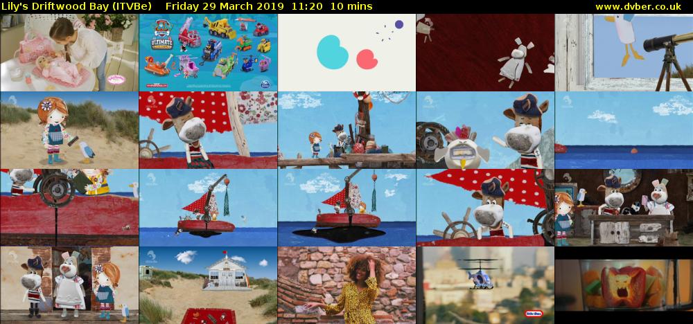 Lily's Driftwood Bay (ITVBe) Friday 29 March 2019 11:20 - 11:30