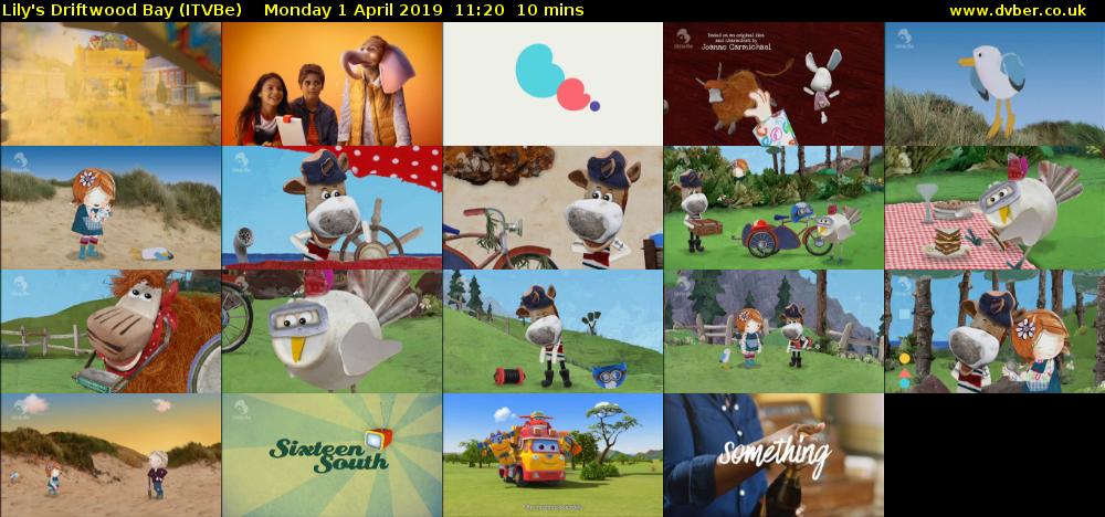 Lily's Driftwood Bay (ITVBe) Monday 1 April 2019 11:20 - 11:30