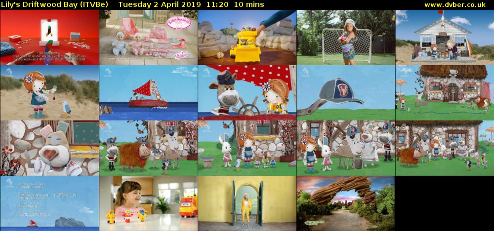 Lily's Driftwood Bay (ITVBe) Tuesday 2 April 2019 11:20 - 11:30