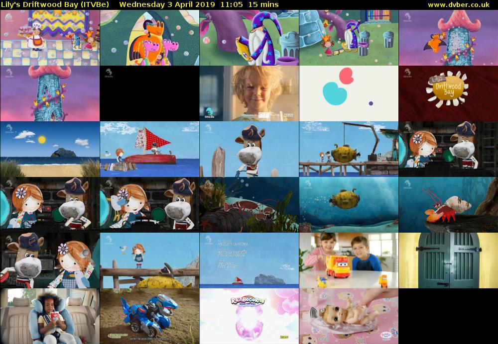 Lily's Driftwood Bay (ITVBe) Wednesday 3 April 2019 11:05 - 11:20