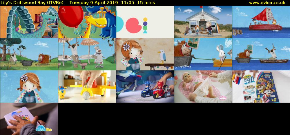 Lily's Driftwood Bay (ITVBe) Tuesday 9 April 2019 11:05 - 11:20