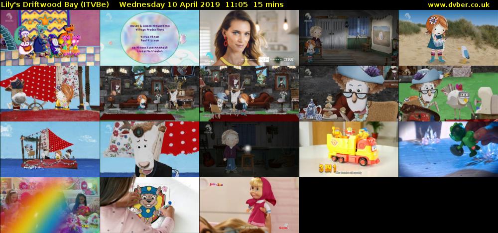 Lily's Driftwood Bay (ITVBe) Wednesday 10 April 2019 11:05 - 11:20