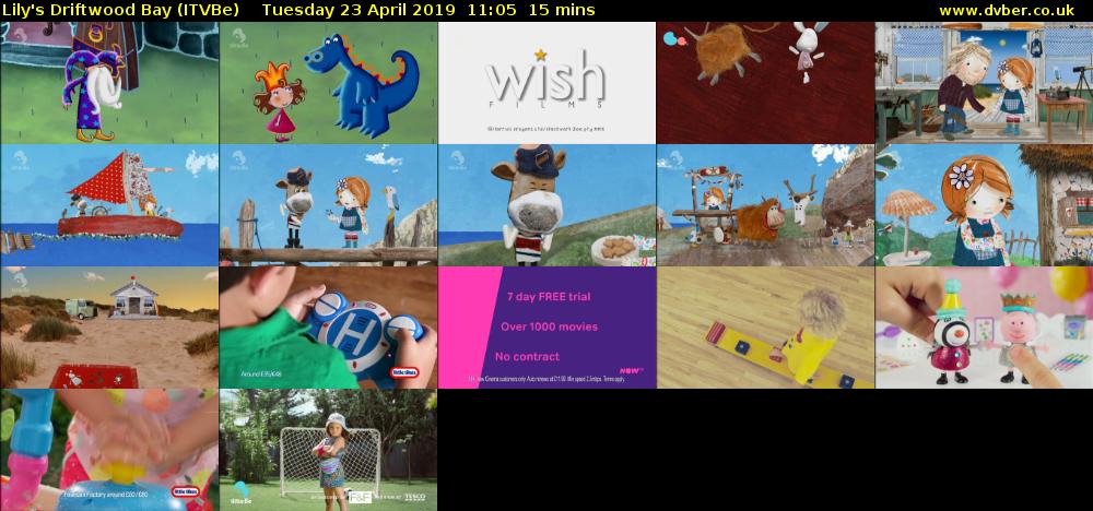Lily's Driftwood Bay (ITVBe) Tuesday 23 April 2019 11:05 - 11:20
