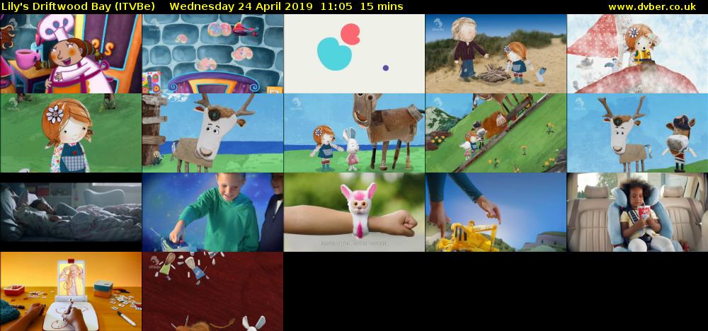 Lily's Driftwood Bay (ITVBe) Wednesday 24 April 2019 11:05 - 11:20
