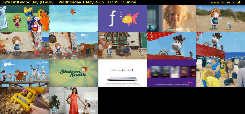 Lily's Driftwood Bay (ITVBe) Wednesday 1 May 2019 11:05 - 11:20