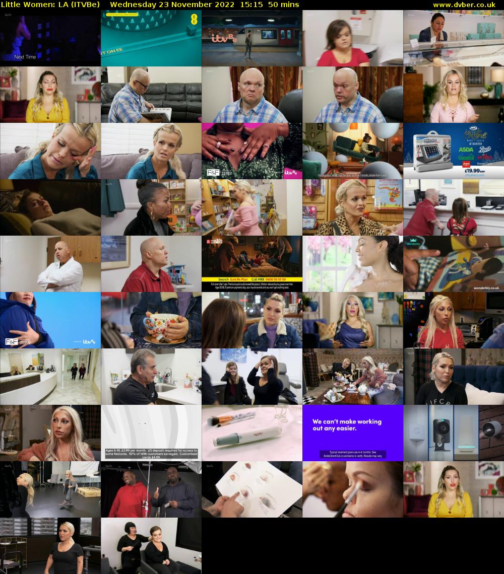 Little Women: LA (ITVBe) Wednesday 23 November 2022 15:15 - 16:05