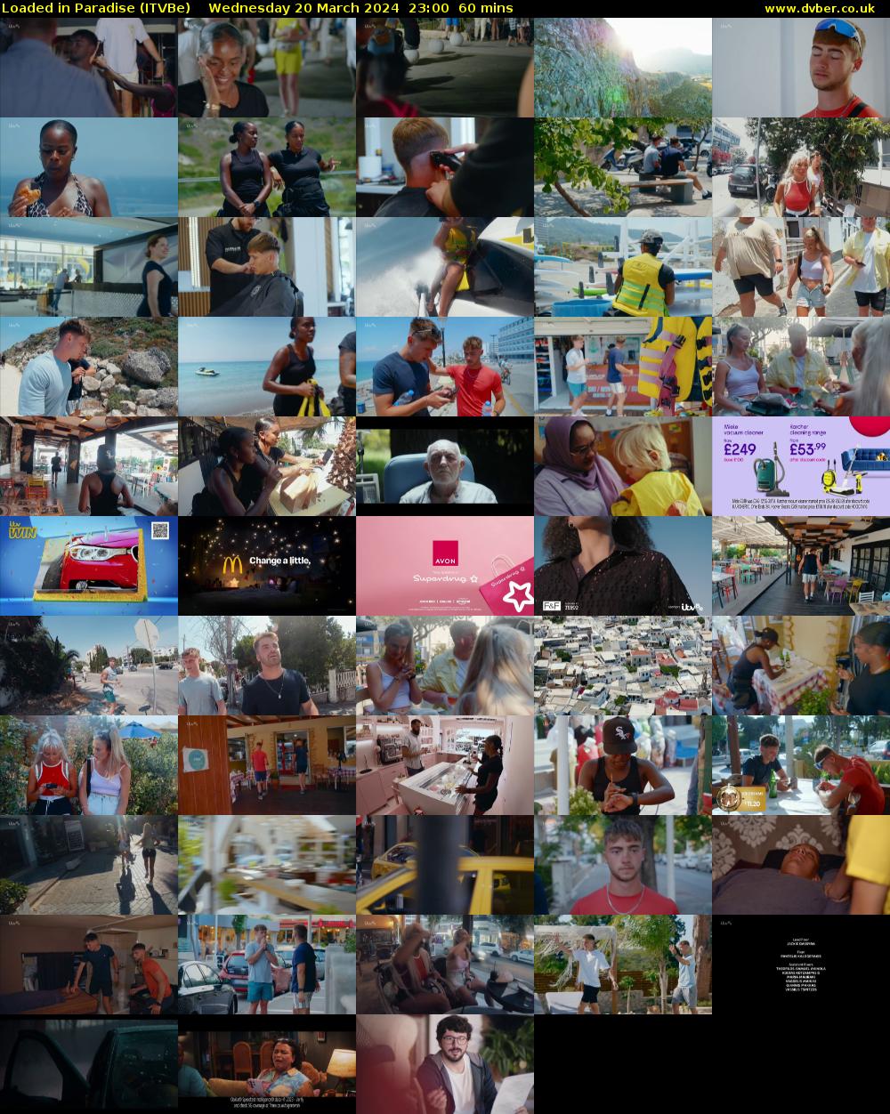 Loaded in Paradise (ITVBe) Wednesday 20 March 2024 23:00 - 00:00