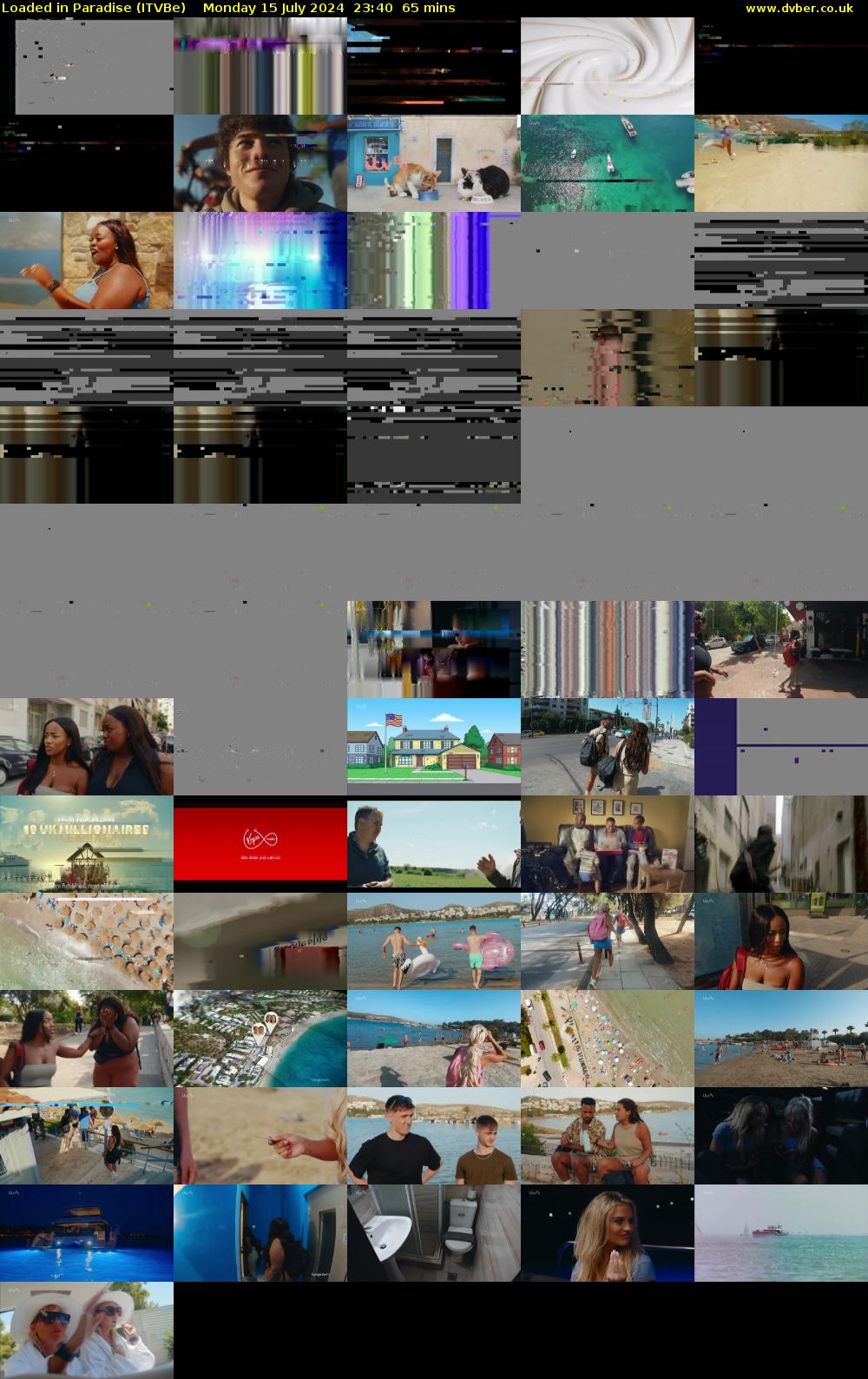 Loaded in Paradise (ITVBe) Monday 15 July 2024 23:40 - 00:45