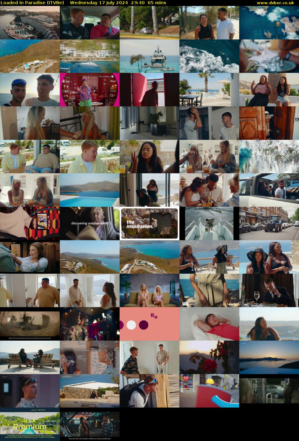 Loaded in Paradise (ITVBe) Wednesday 17 July 2024 23:40 - 00:45