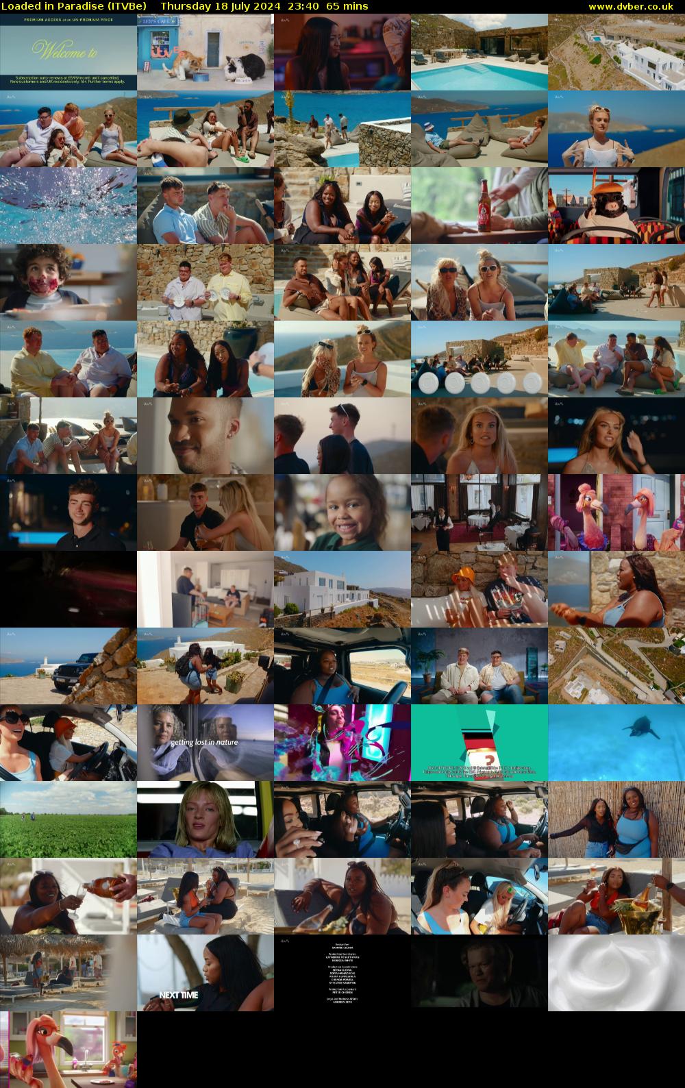 Loaded in Paradise (ITVBe) Thursday 18 July 2024 23:40 - 00:45