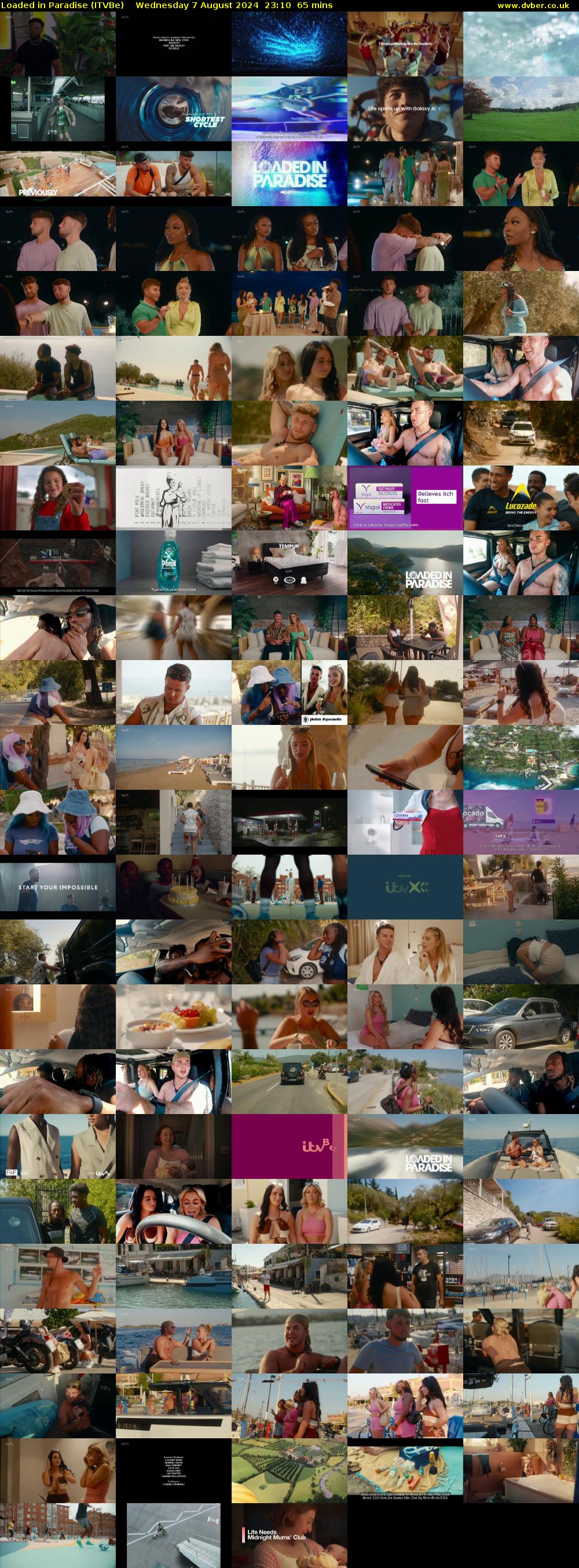Loaded in Paradise (ITVBe) Wednesday 7 August 2024 23:10 - 00:15