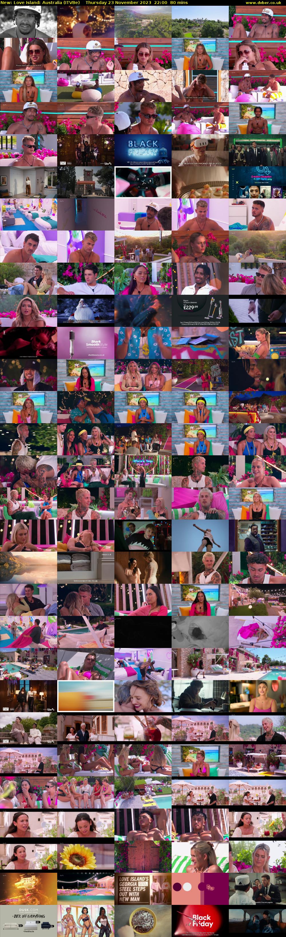 Love Island: Australia (ITVBe) Thursday 23 November 2023 22:00 - 23:20