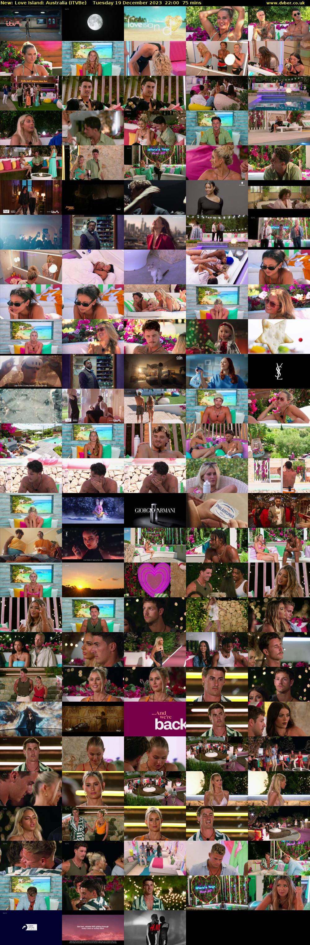Love Island: Australia (ITVBe) Tuesday 19 December 2023 22:00 - 23:15