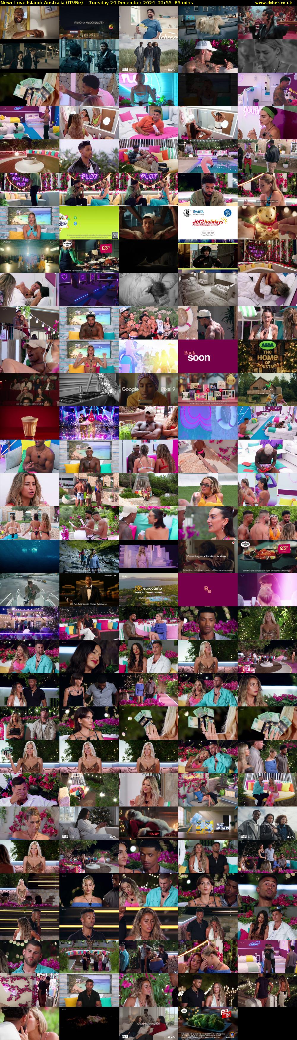 Love Island: Australia (ITVBe) Tuesday 24 December 2024 22:55 - 00:20