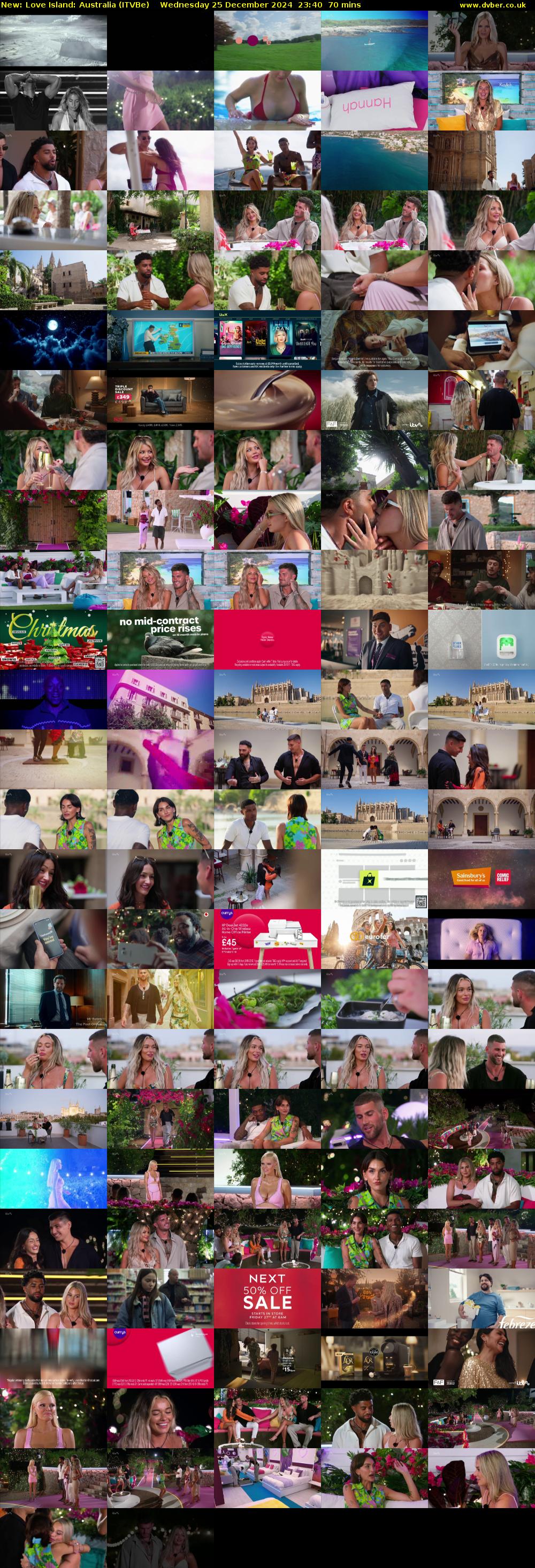 Love Island: Australia (ITVBe) Wednesday 25 December 2024 23:40 - 00:50