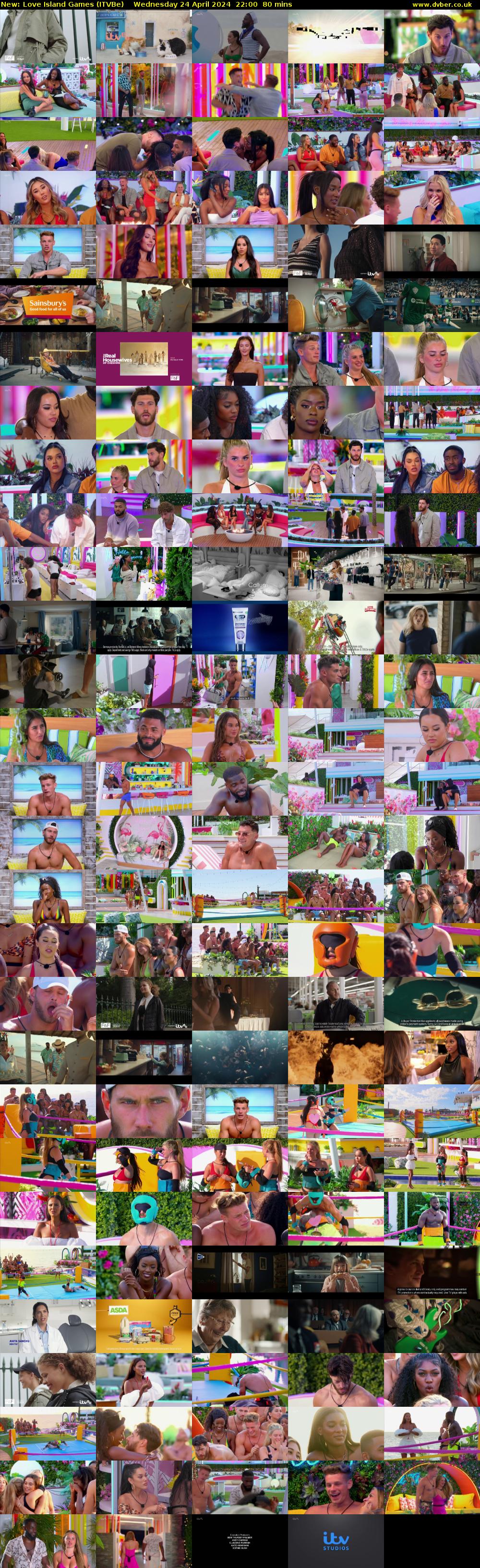 Love Island Games (ITVBe) Wednesday 24 April 2024 22:00 - 23:20